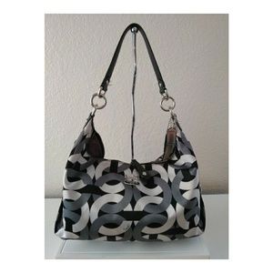 👛💕 Coach Signature OP Art Madison Hobo Bag